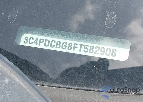 2015 Dodge Journey Sxt from USA, damaged, VIN 3C4PDCBG8FT582908